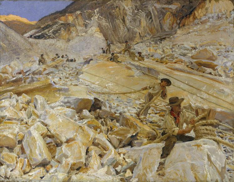 John Singer Sargent Bringing Down Marble from the Quarries to Carrara (mk18) Germany oil painting art